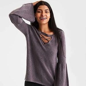American Eagle Bell Sleeve Sweater